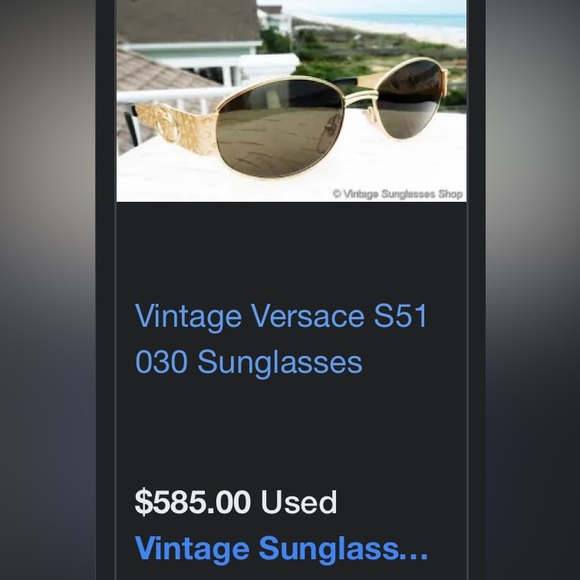 Gold vintage Versace glasses - Picture 4 of 4